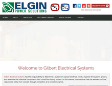 Tablet Screenshot of gilbertelectricalsystems.com